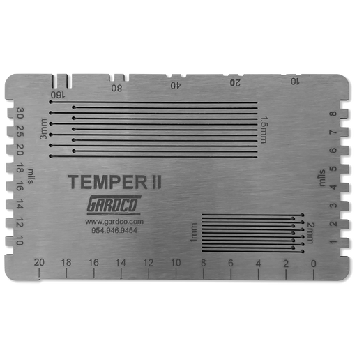 Plantilla de adherencia Temper II Cross Hatch